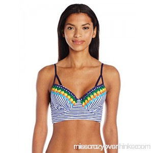 Sperry Top-Sider Women's Carribean Sunset Stripe Midkini Bra Bikini Top Multi B01LYLTOG7